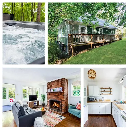 Cozy Cottage W Hot Tub, Fire Pit, Wifi & Sunroom!